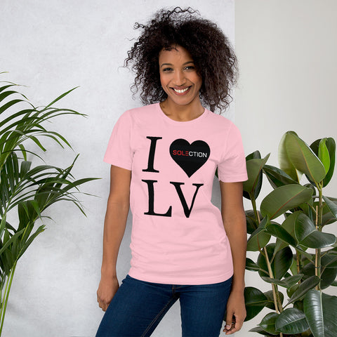 I Love LV - Ladies Short Sleeve Jersey T-Shirt