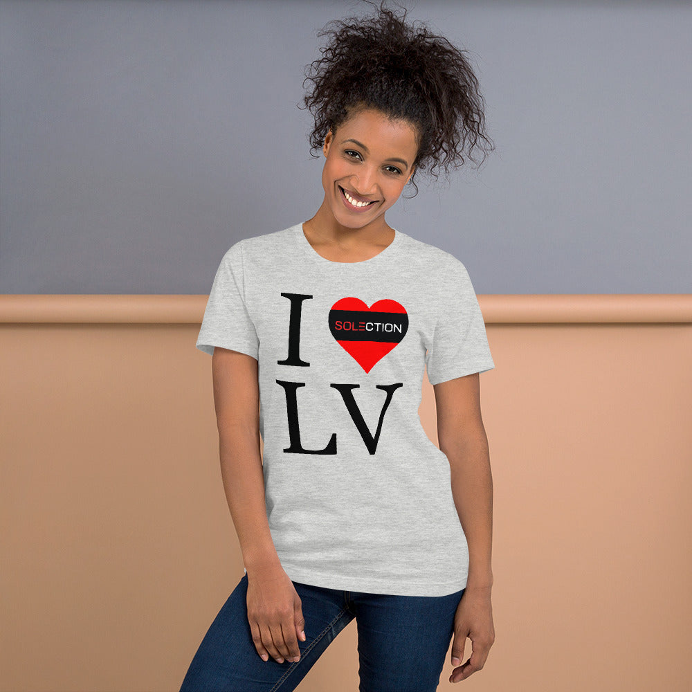 LV Unisex I Love LV Short Sleeve Jersey T-Shirt