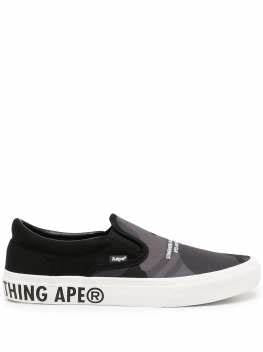 Aape by *A Bathing Ape Slip-On "BLACK CAMO" ASHM675XG BKZ