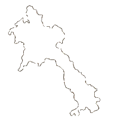 Map Outline of Laos