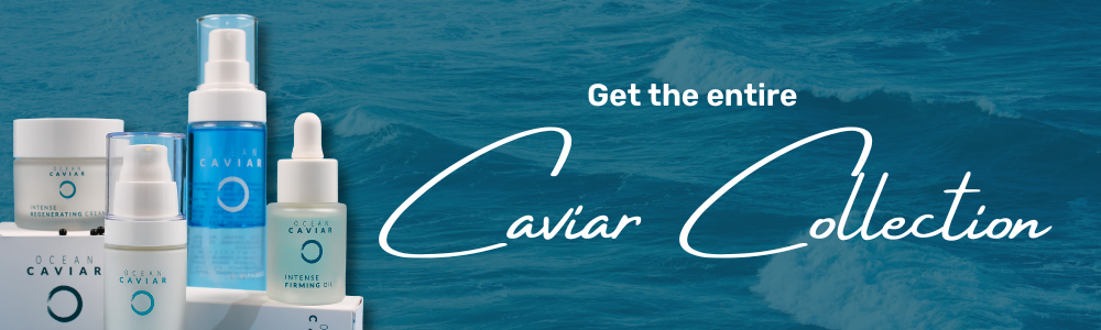 ocean background with Caviar Collection