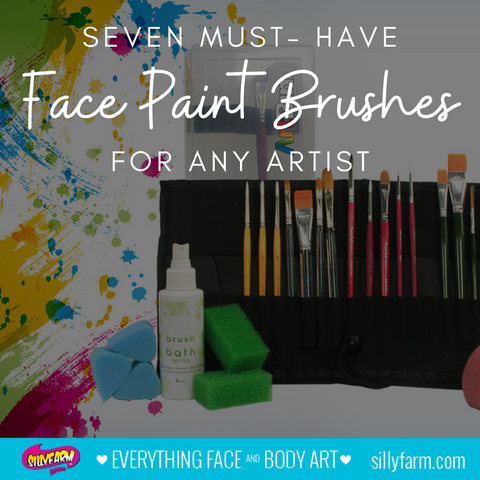 Seven Must-Have Face Paint Brushes for Any Artist