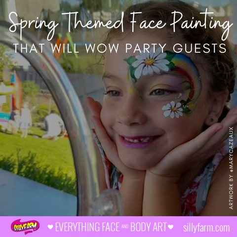 Spring Themed Face Painting 