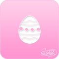 Easter Egg Pink Power Stencil