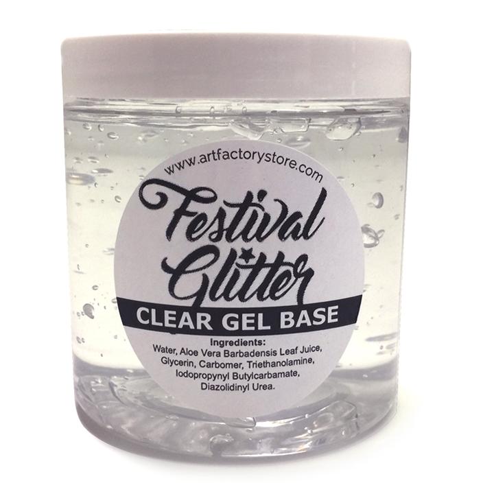 Festival Glitter CLEAR GEL Base 4oz | Silly Farm Supplies