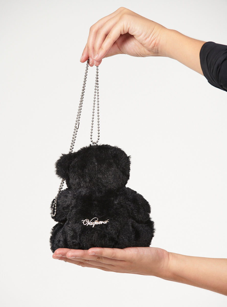 Black Teddy Bear Necklace