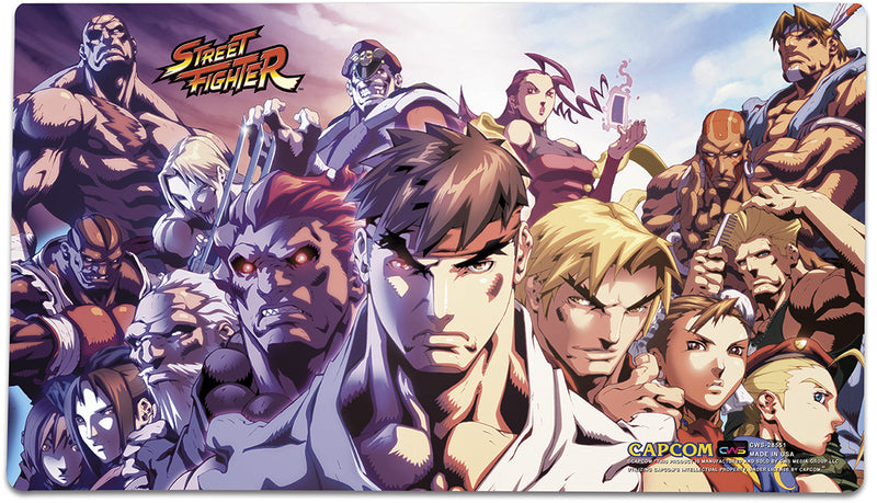 Street Fighter Desk Mat Cast Collage Sumoden