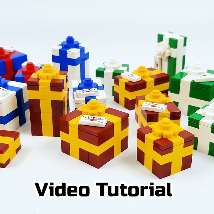 How Build LEGO Christmas Gifts Tutorial) B3 Customs