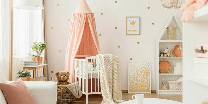 cuarto de bebé niña rosa