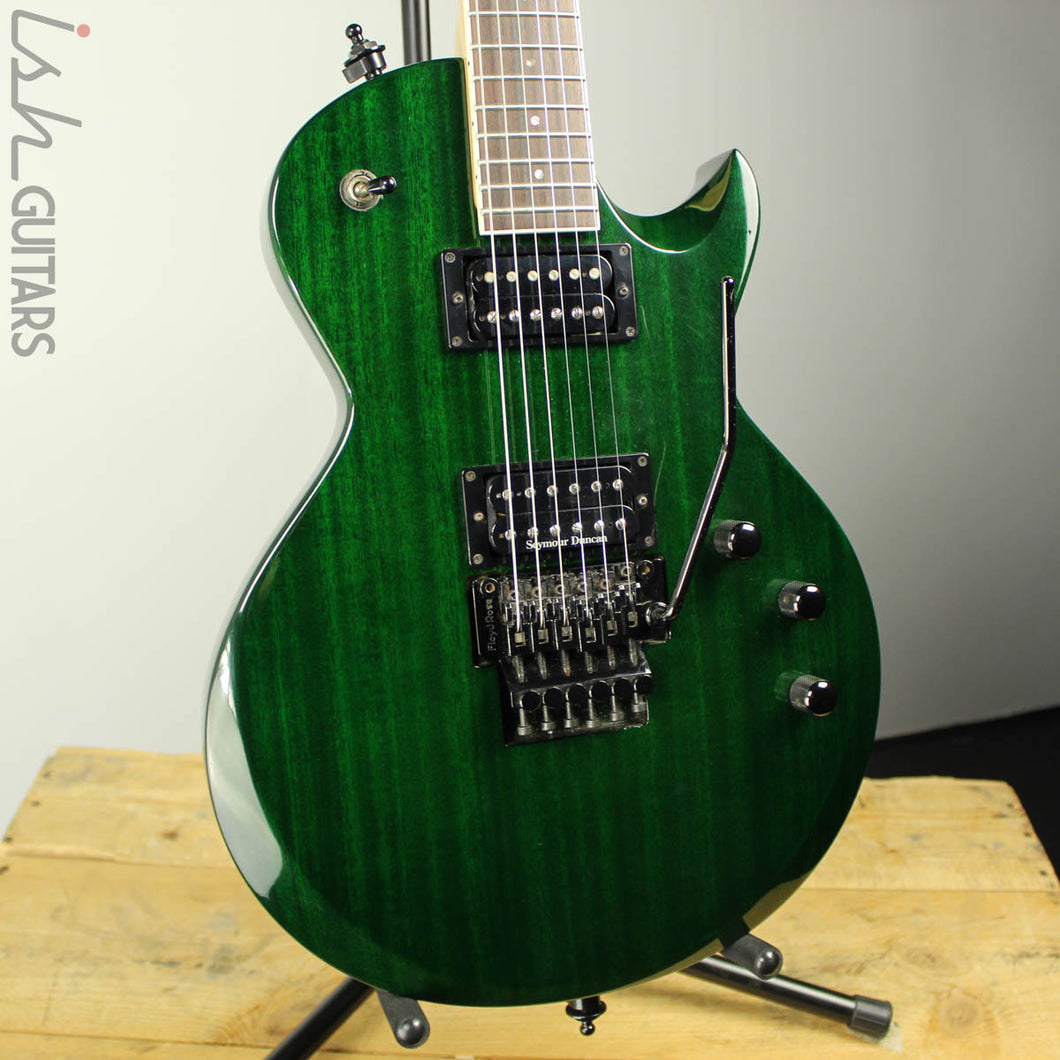 1997 ESP Eclipse Custom Floyd Rose Translucent Emerald Green – Ish Guitars