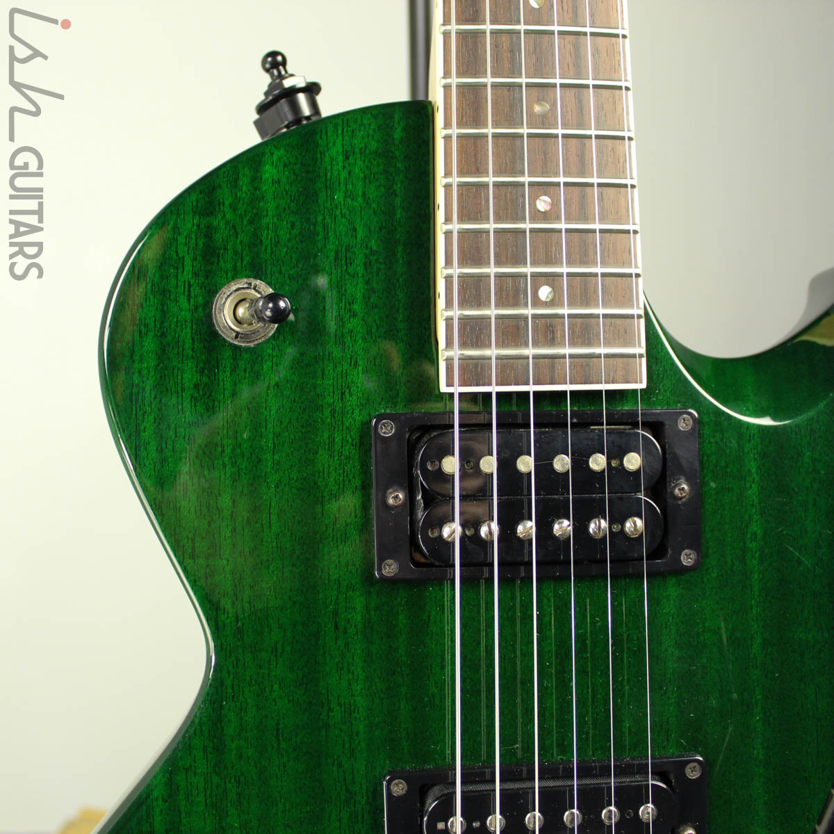 1997 ESP Eclipse Custom Floyd Rose Translucent Emerald Green – Ish Guitars