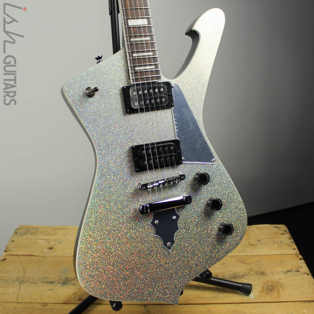 ibanez ps60 paul stanley signature electric guitar silver sparkle