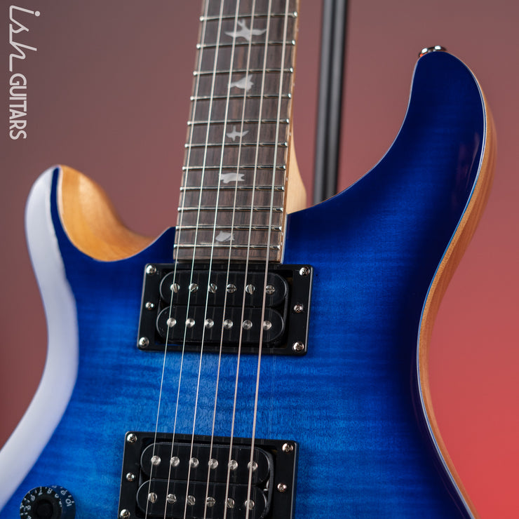 PRS SE Custom 24 Lefty Electric Guitar Faded Blue Burst – Ish Guitars