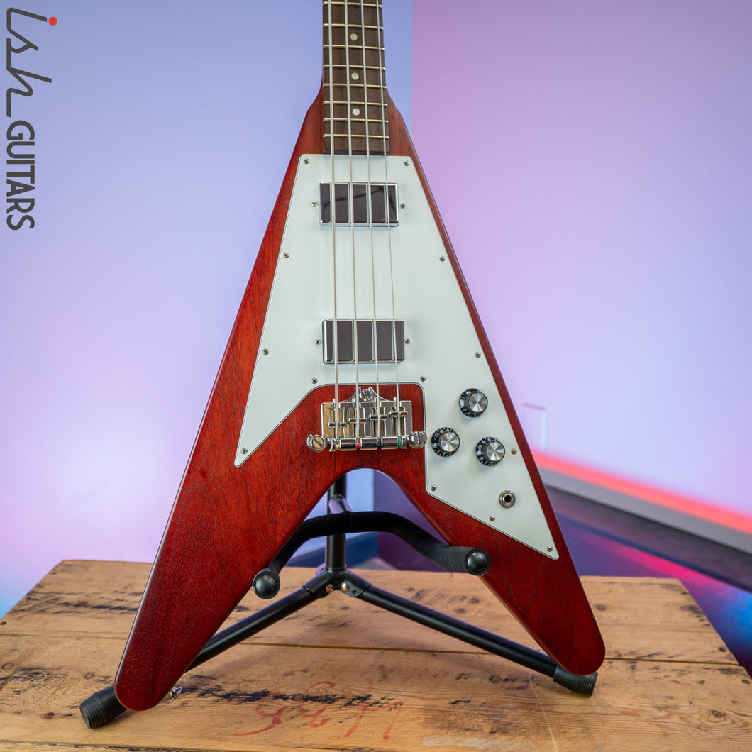 short scale flying v bass