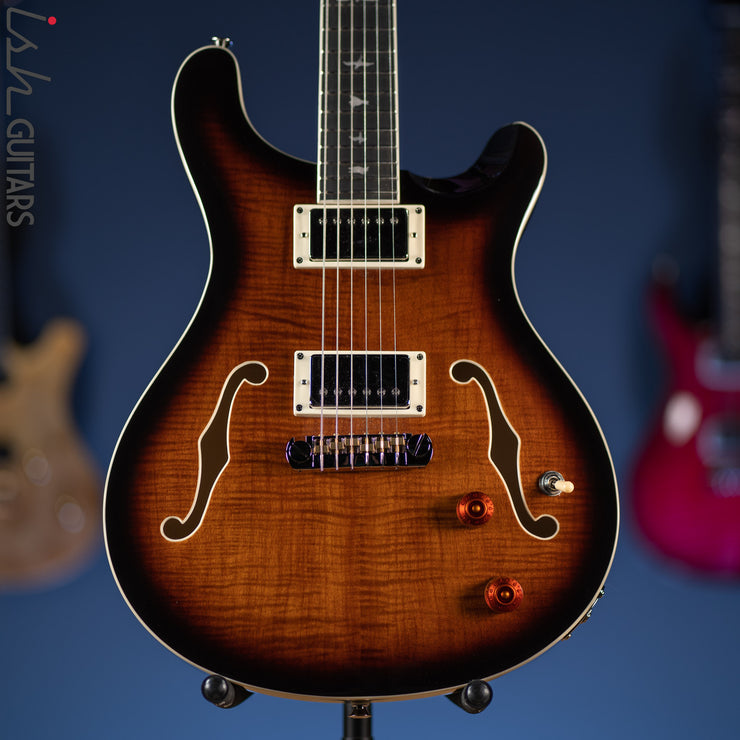 PRS SE Hollowbody II Electric Guitar Black Gold Sunburst – Ish Guitars