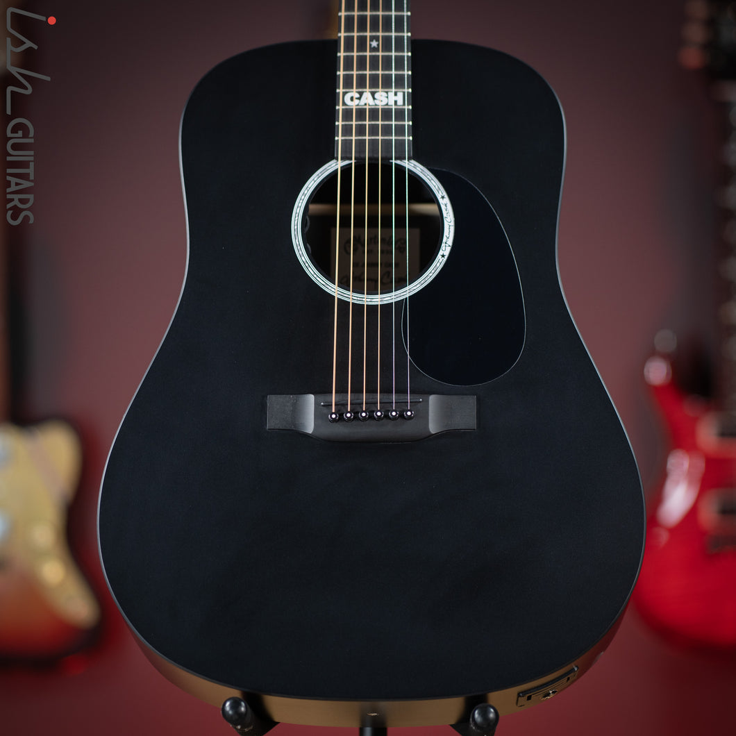 martin dxae black acoustic guitar