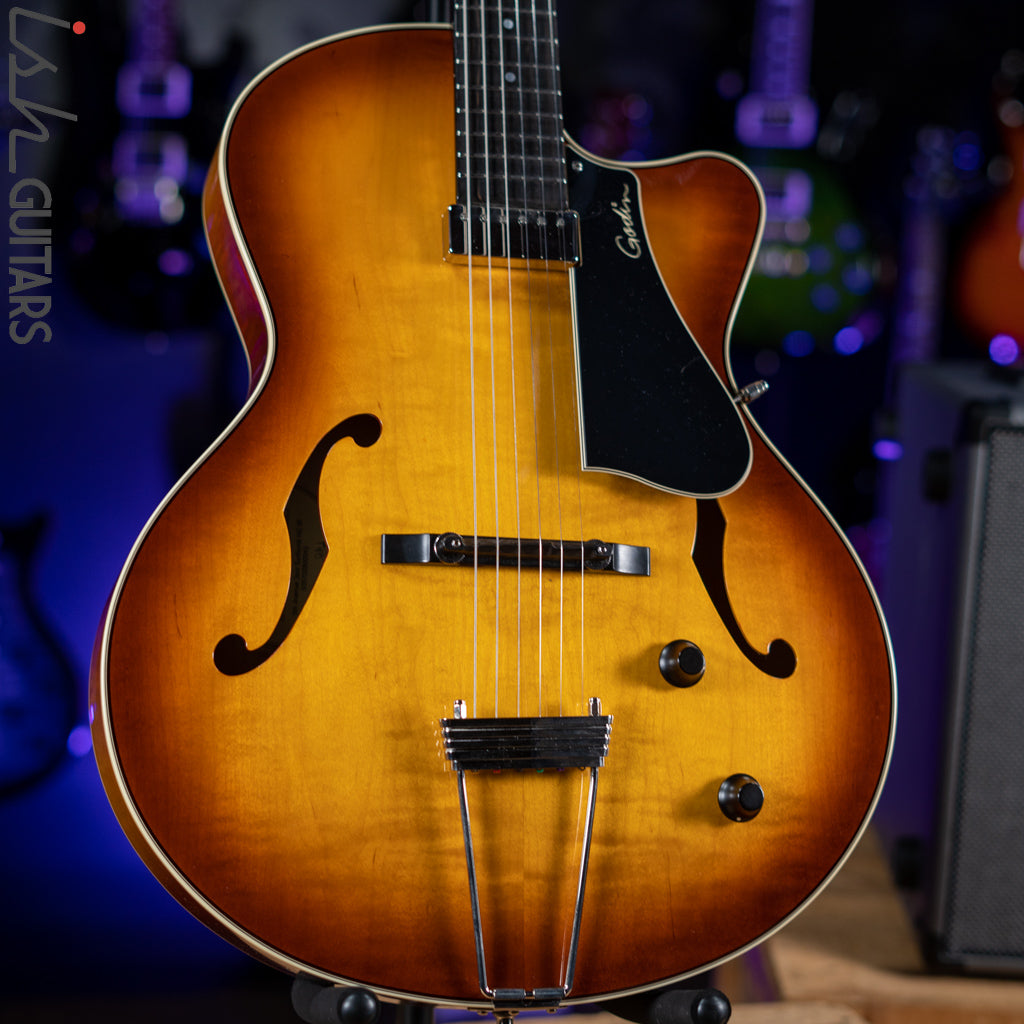 Godin 5th Avenue Jazz Sunburst HG SF – Ish Guitars