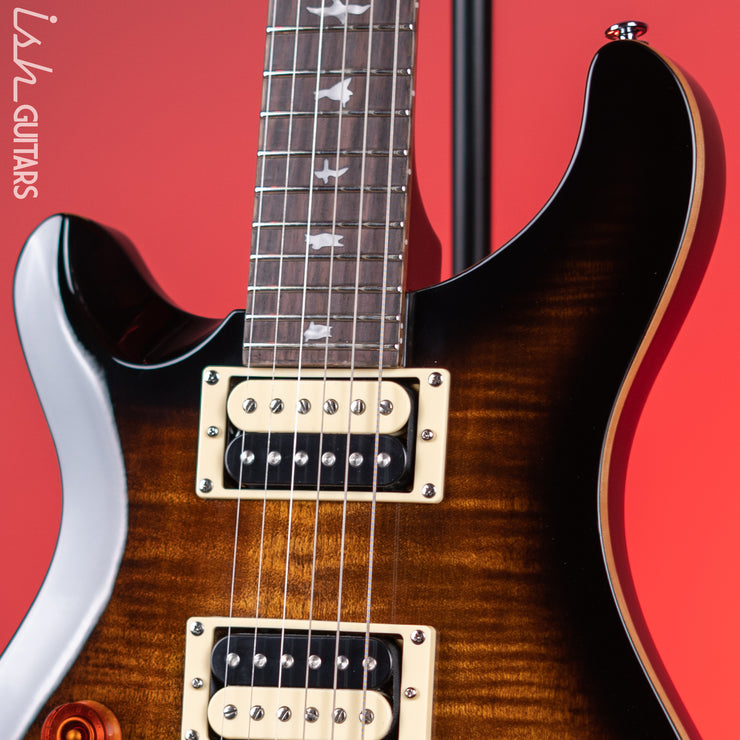 PRS SE Custom 24 Lefty Black Gold Burst – Ish Guitars