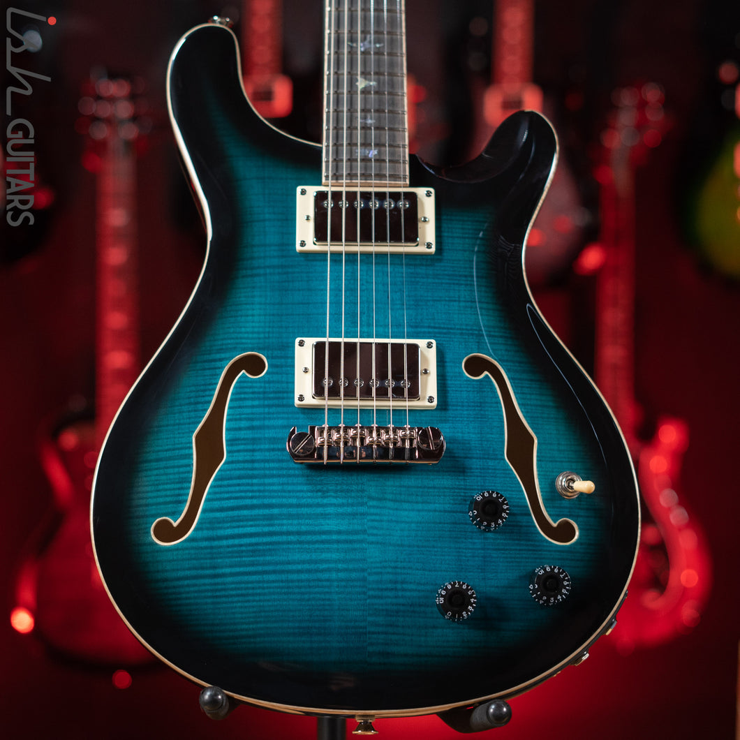 prs hollowbody ii with piezo electric guitar