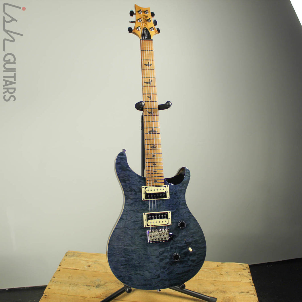 19 Paul Reed Smith Prs Se Custom 24 Roasted Maple Limited Whale Blue Ish Guitars