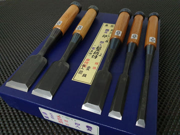 Kanetomo SFS Oire Nomi  3 Piece Japanese Chisel Set (w/ Timber Box) –  ProTooling