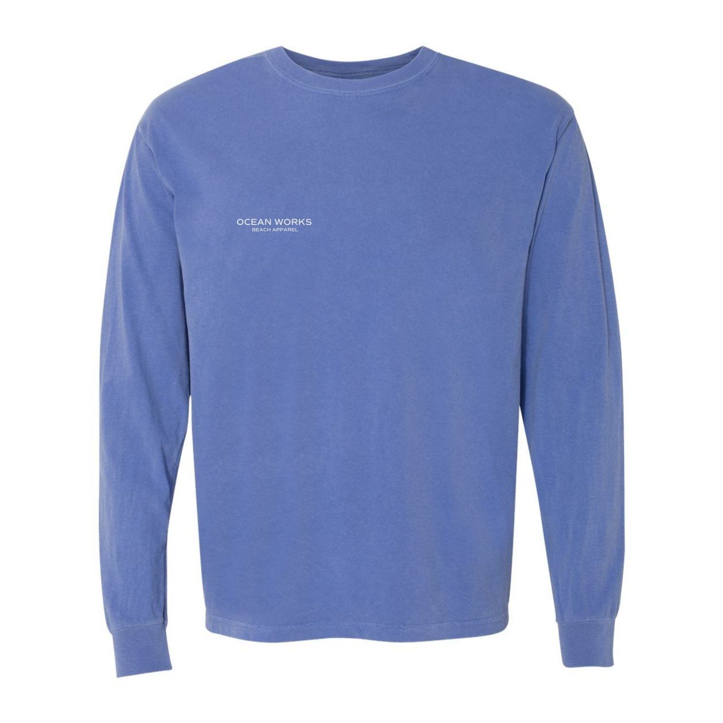 Wellcoda Sea Coast Photo Nature Mens Long Sleeve T-Shirt, Ocean