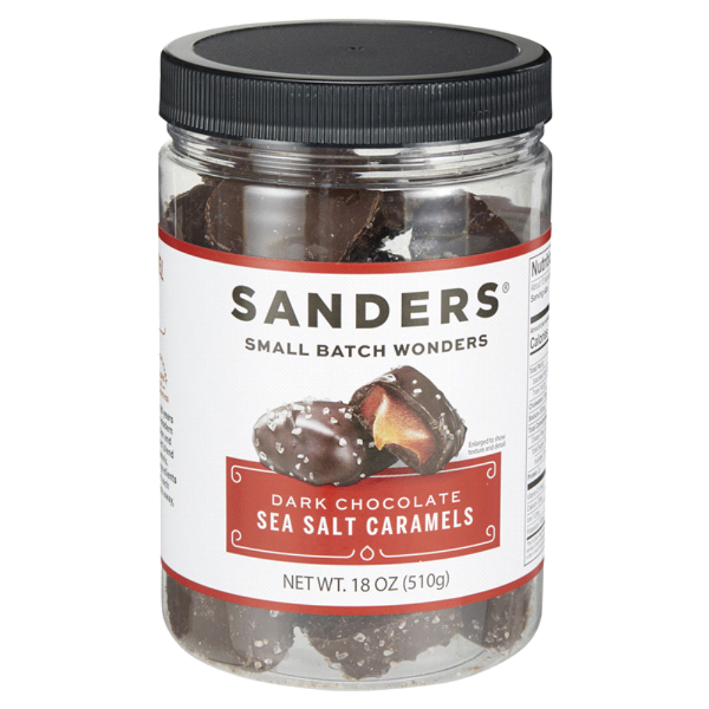 Sanders Milk Chocolate Sea Salt Caramel Mini Bites 3.75 oz