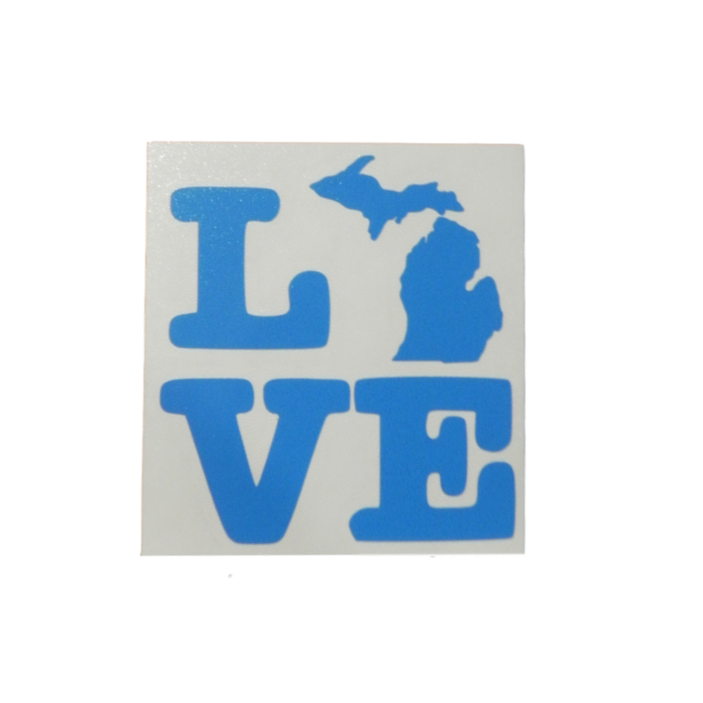Michigan Upper Peninsula Love Sticker – Heart of Michigan