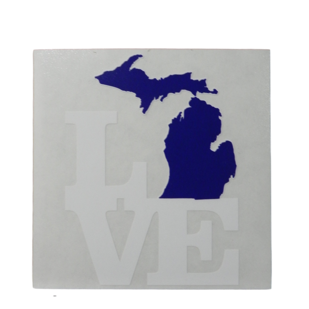 Michigan Upper Peninsula Love Sticker – Heart of Michigan