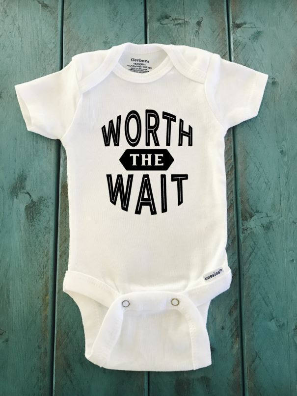 worth the wait baby boy outfit