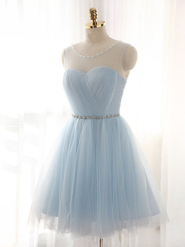 2017 Homecoming Dress Lace-up Light Sky Blue Short Prom Dress Party Dr ...