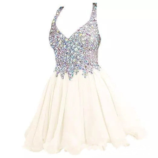 2022 Homecoming Dress V-neck Sexy Short Prom Dress Party Dress JK122 ...