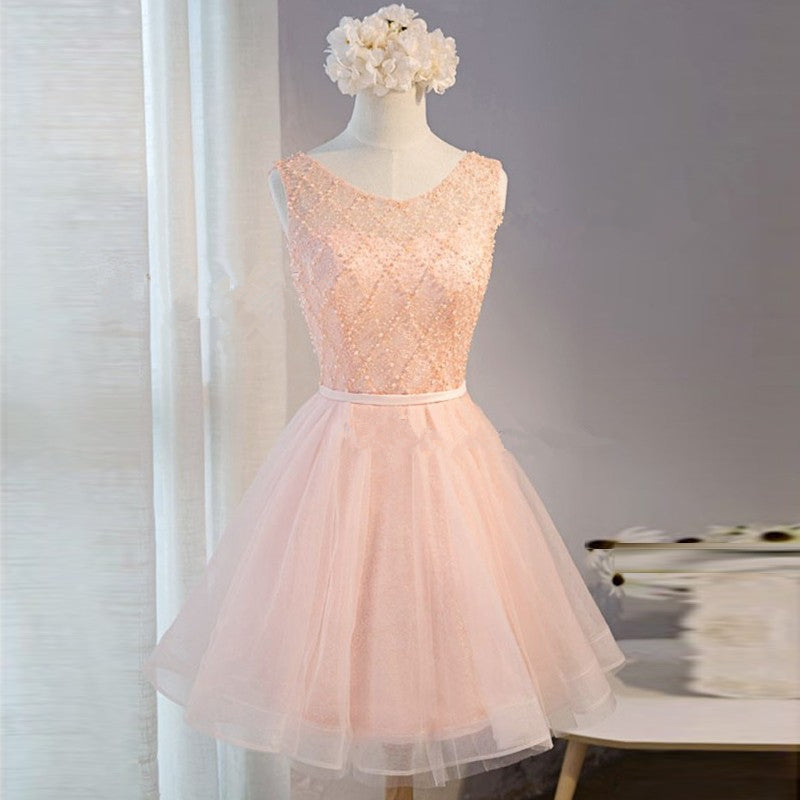 Homecoming Dress Chic Lace Beading Short Prom Dress Party Dress JK212 ...