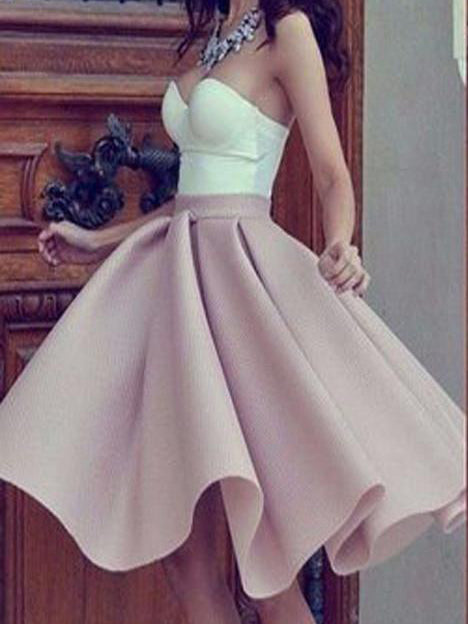 Fashion Homecoming Dress Sexy Sweetheart Knee-length Short Prom Dress ...