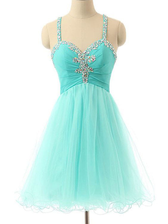 Sexy Homecoming Dress Spaghetti Straps A Line Short Prom Dress Sage Pa Anna Promdress 1148