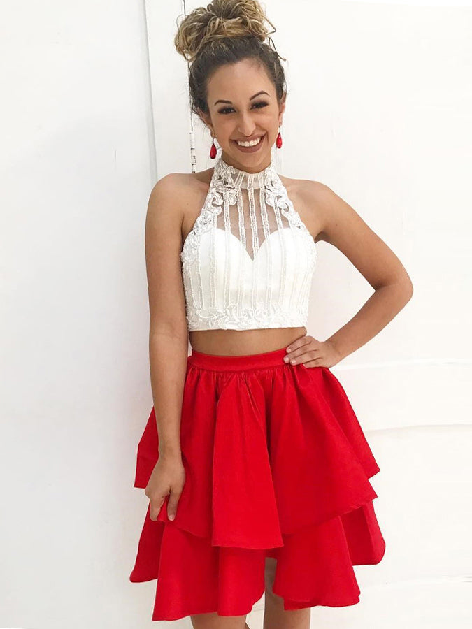 red sparkly two piece