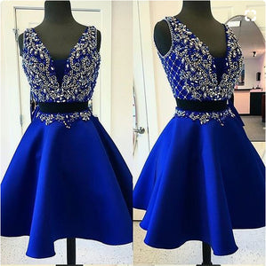 royal blue dress two piece