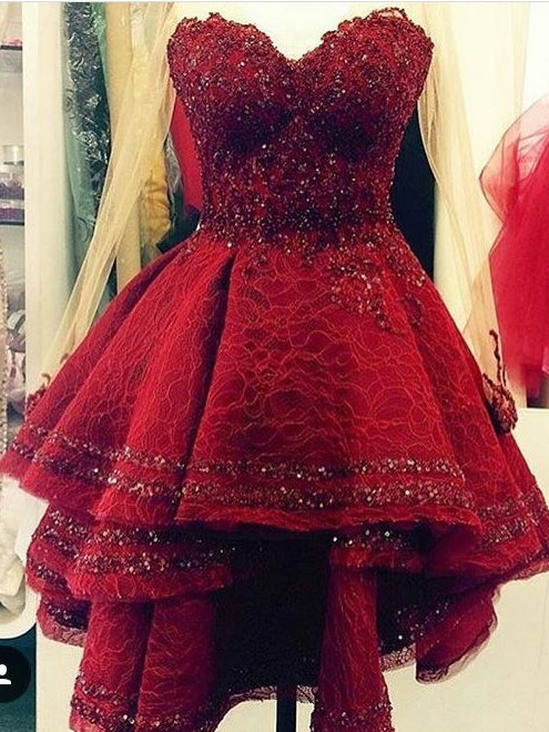 sparkly red homecoming dresses