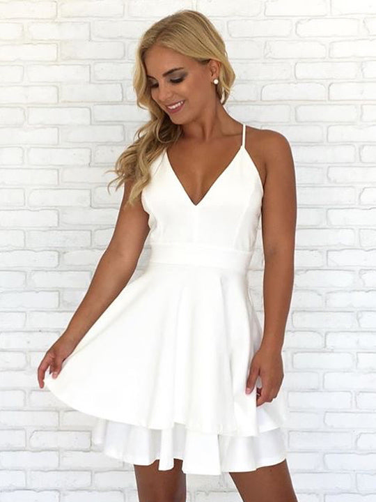 cheap white homecoming dresses