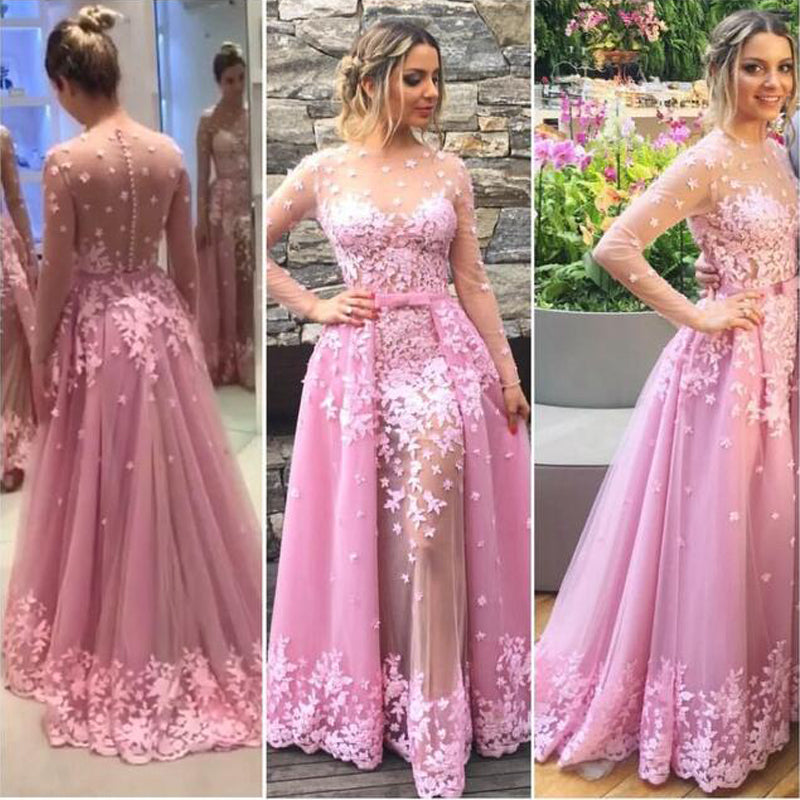 short prom dress with detachable train