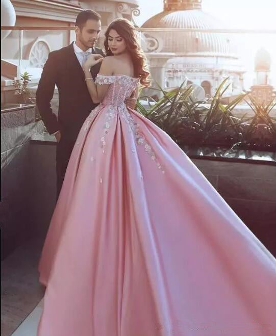 pink prom gowns