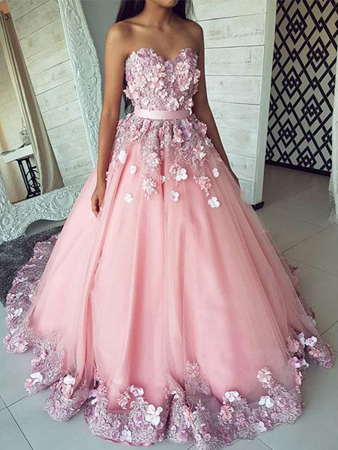 gown for debut pink