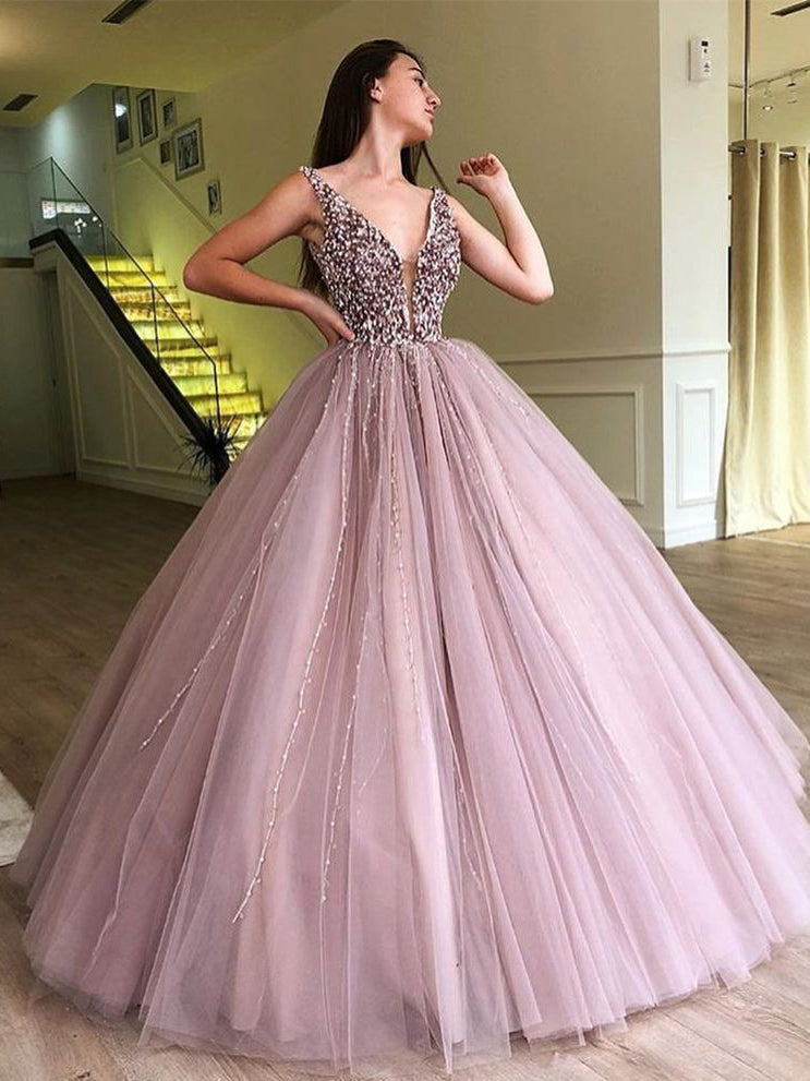 glitter ball gown prom dresses