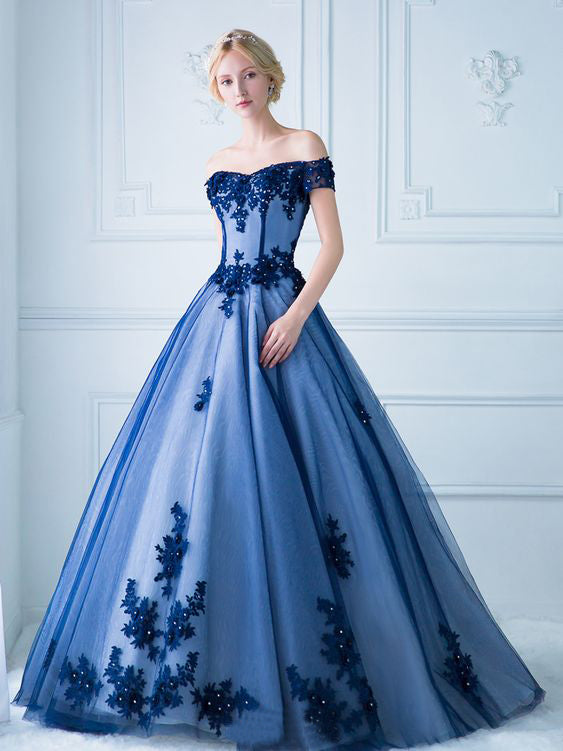Синее свадебное платье короткое