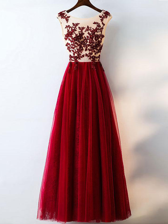 burgundy rhinestone dress