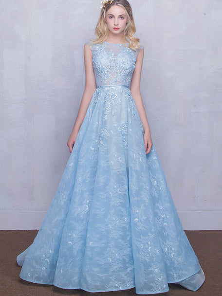 cheap baby blue prom dresses