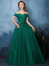 Hunter Green Prom Dresses A-line Off-the-shoulder Sexy Cheap Prom Dres ...