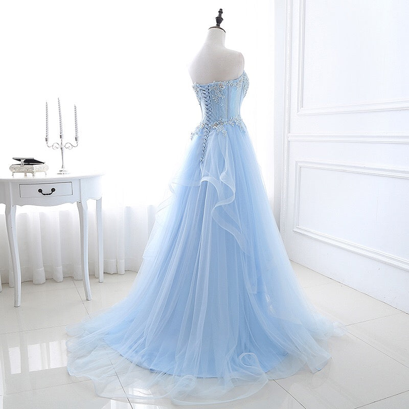 Chic Prom Dresses Sweetheart A-line Floor-length Sexy Prom Dress/Eveni ...