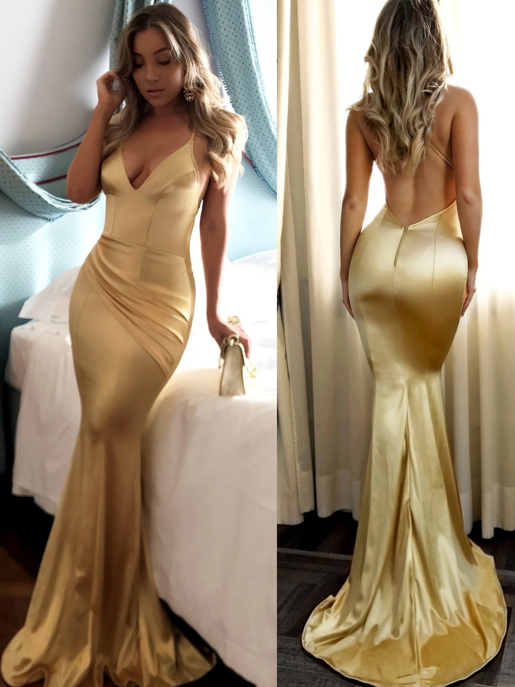 sexy gold dresses