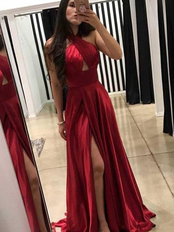 Long Prom Dresses Halter Aline Floor Length Long Prom Dress Chic Eveni Anna Promdress 8404